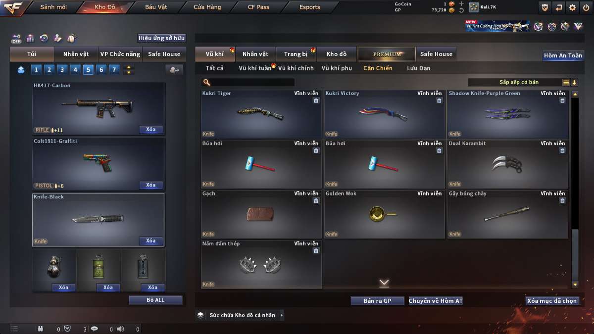 shop acc cf uy tin gia re